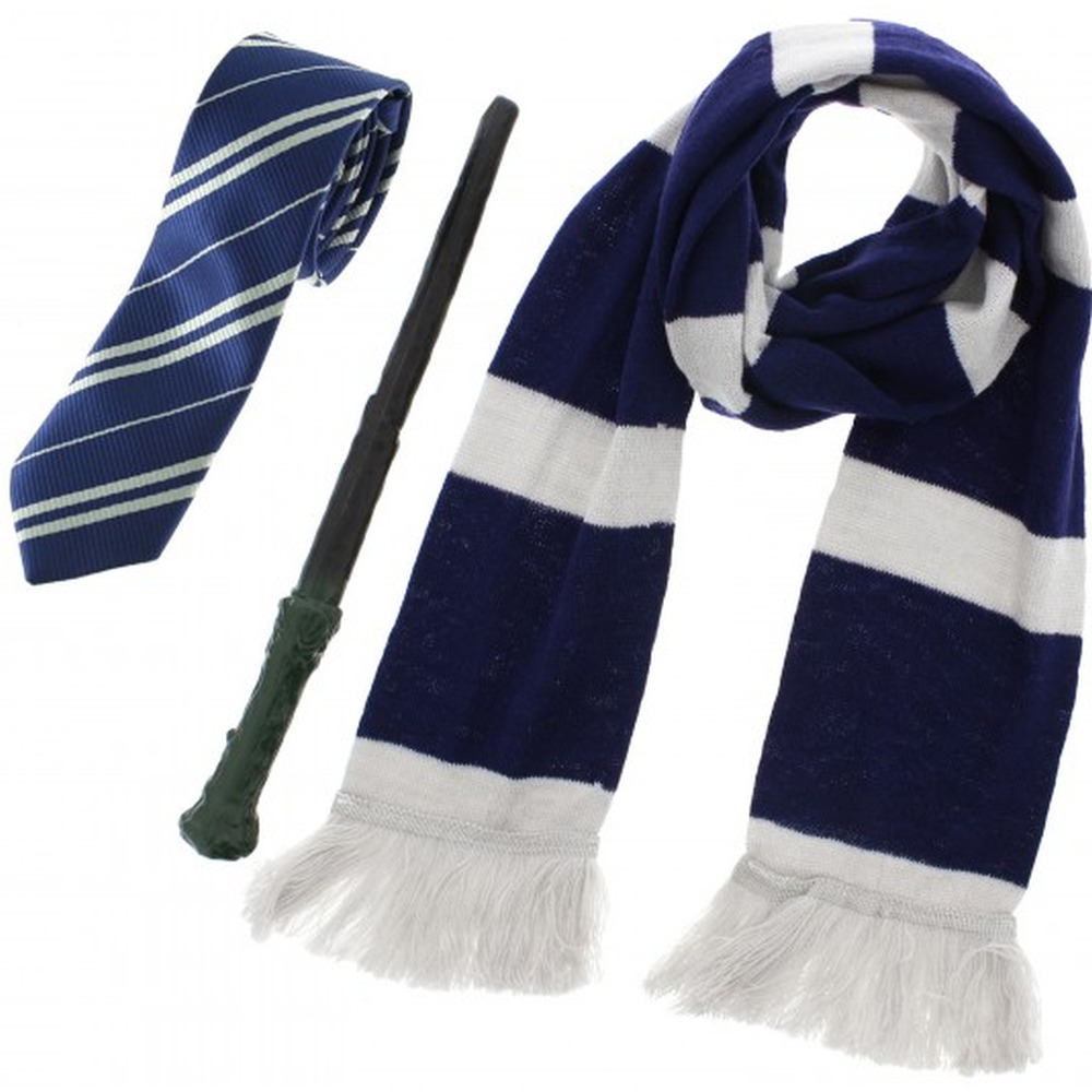 Zac's Alter Ego Harry Potter - Harry Potter Ravenclaw wizard/witch 3 piece set Ensemble d'accessoires de costume - Bleu/Blanc
